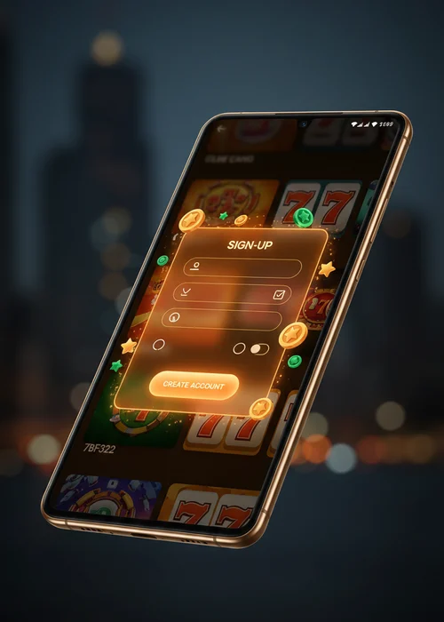 Screenshot des Anmeldeformulars bei Adult Casino, das eine schnelle Registrierung in 3 Schritten zeigt